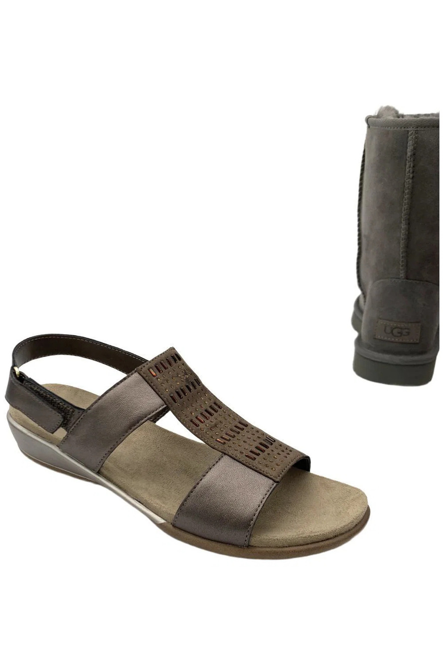 Easy Spirit Women's Hazel Wedge Sandal Bronze - Medium
